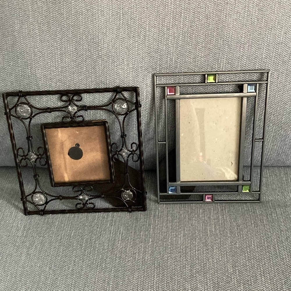 Two Metal Photo Frames